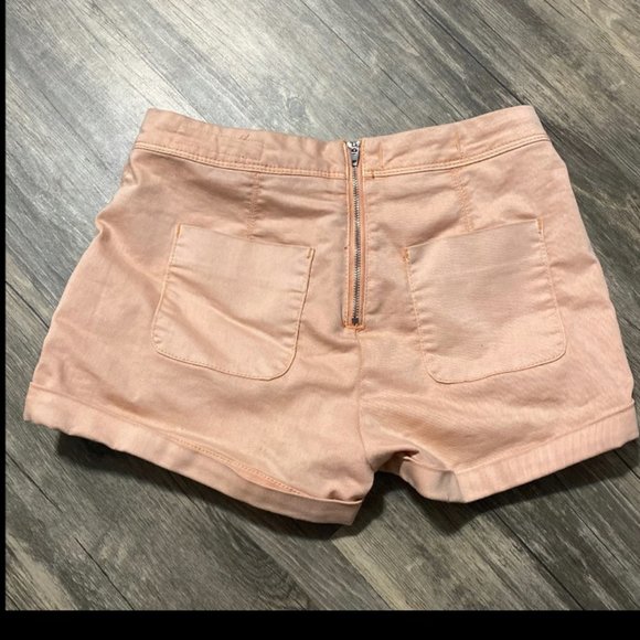 Women's size 3 pink bullhead denim shorts, summer shorts, high waisted shorts - Picture 1 of 4